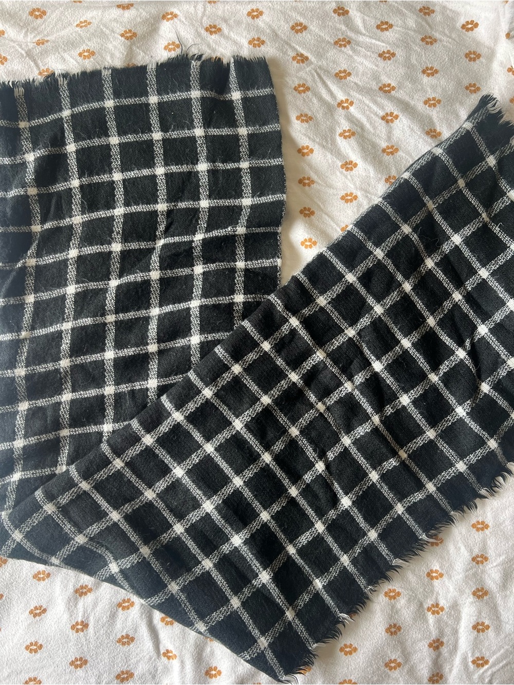 Apt. 9 Black and White Windowpane Plaid Scarf